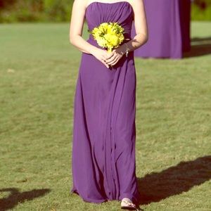 Allure bridesmaid dress eggplant